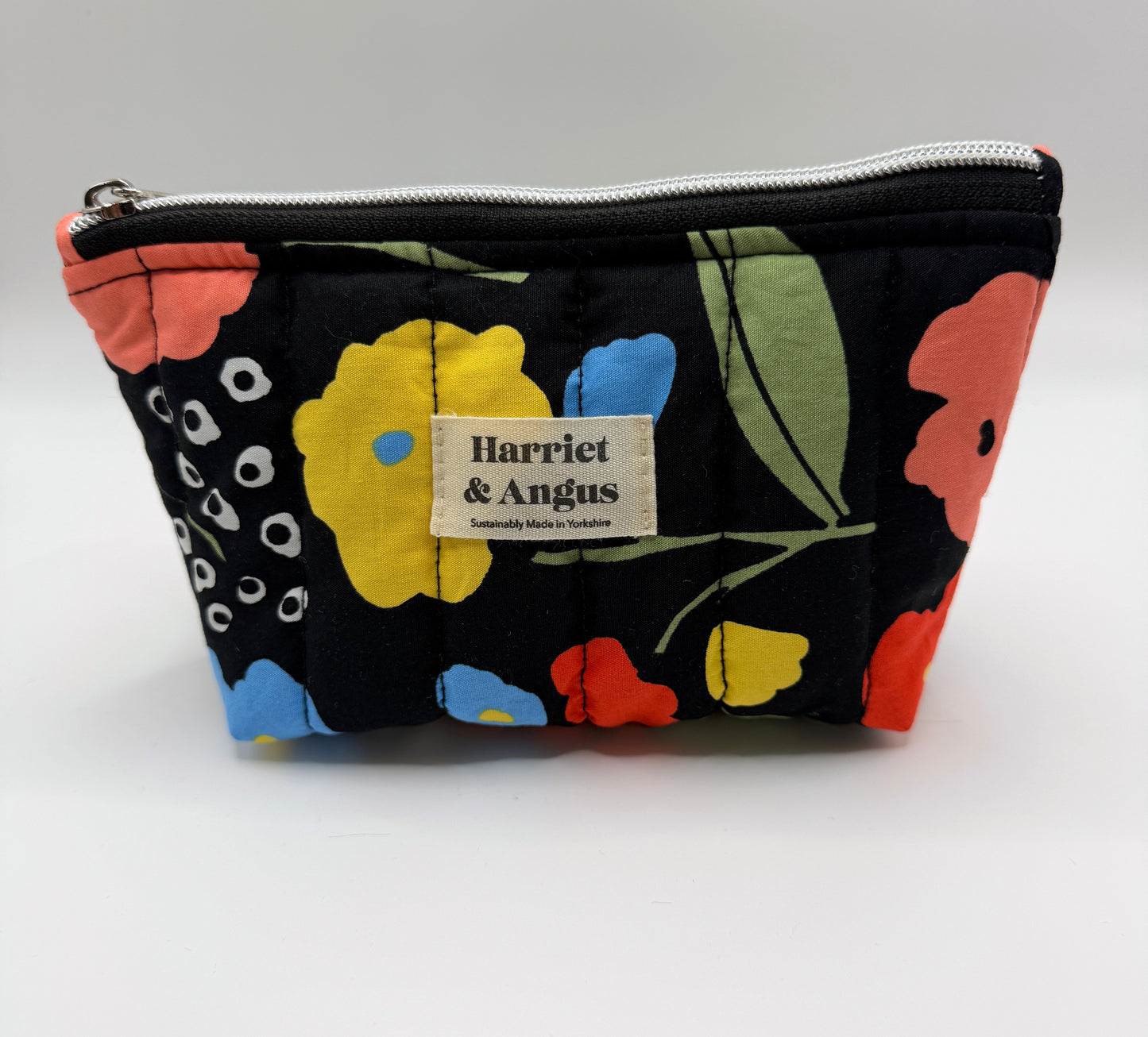 Black Floral Binky Pouch