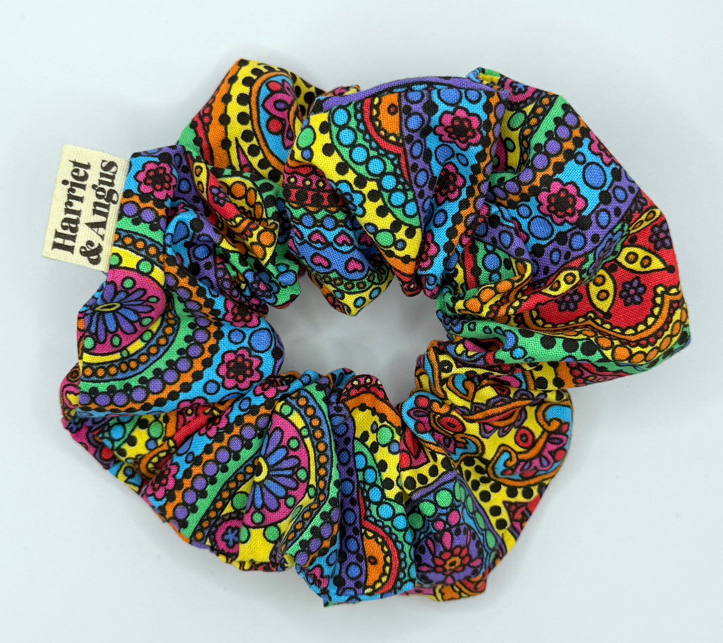 Multicolour Paisley Scrunchie