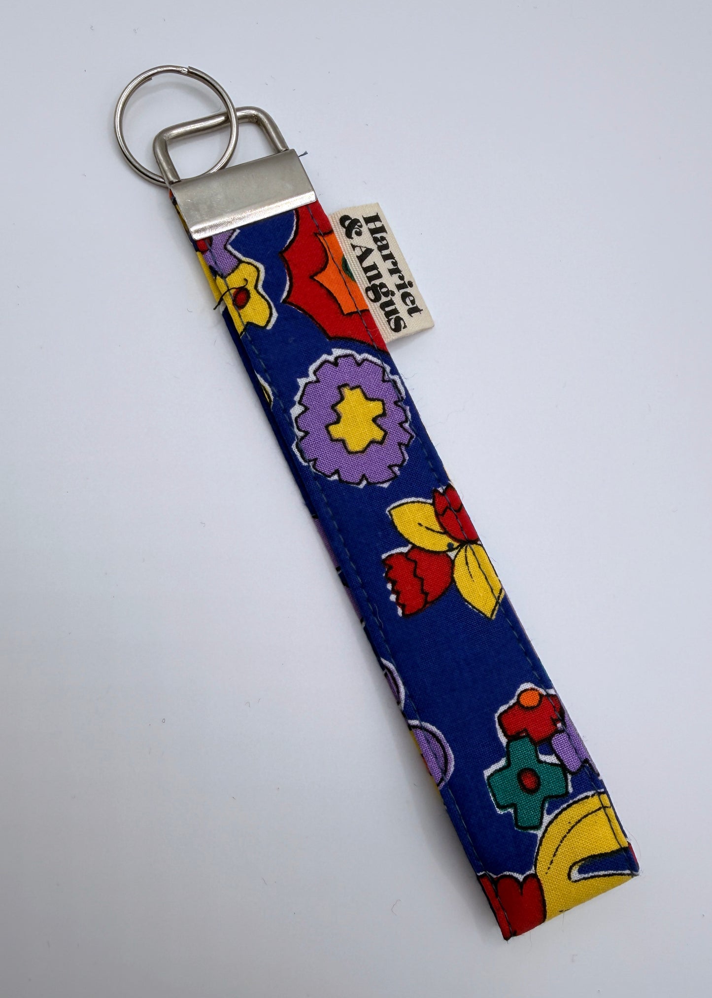 Purple Floral Keyring