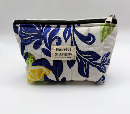 Blue & Lemon Binky Pouch
